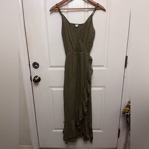 Aerie army green dress